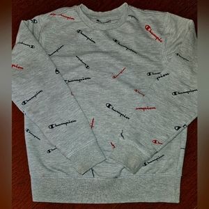 Champion Allover Print Logo Sweatshirt